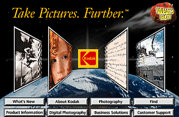 Eastman Kodak home page graphic.