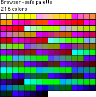Illustration: Web-safe color palette